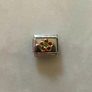 Classic Nomination Bracelet Link - Gold Flower